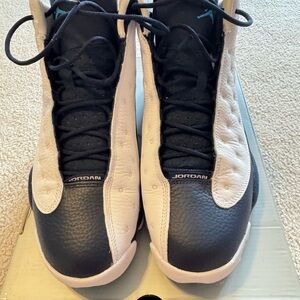 Air Jordan 13 Retro Navy Blue and White Sneakers